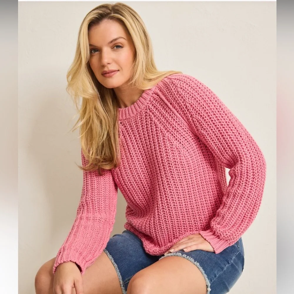 Pink Knit Women's Sweater - Picture 5 of 8